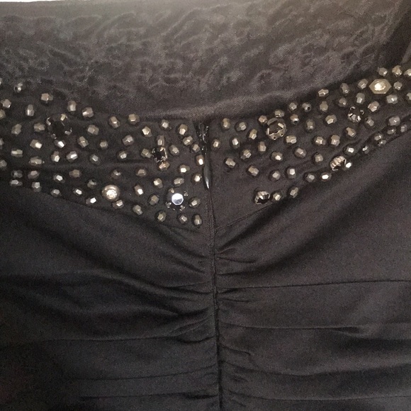 LBD with rhinestone gems with zipper in back - Picture 3 of 3